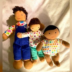 Three Lovevery Dolls